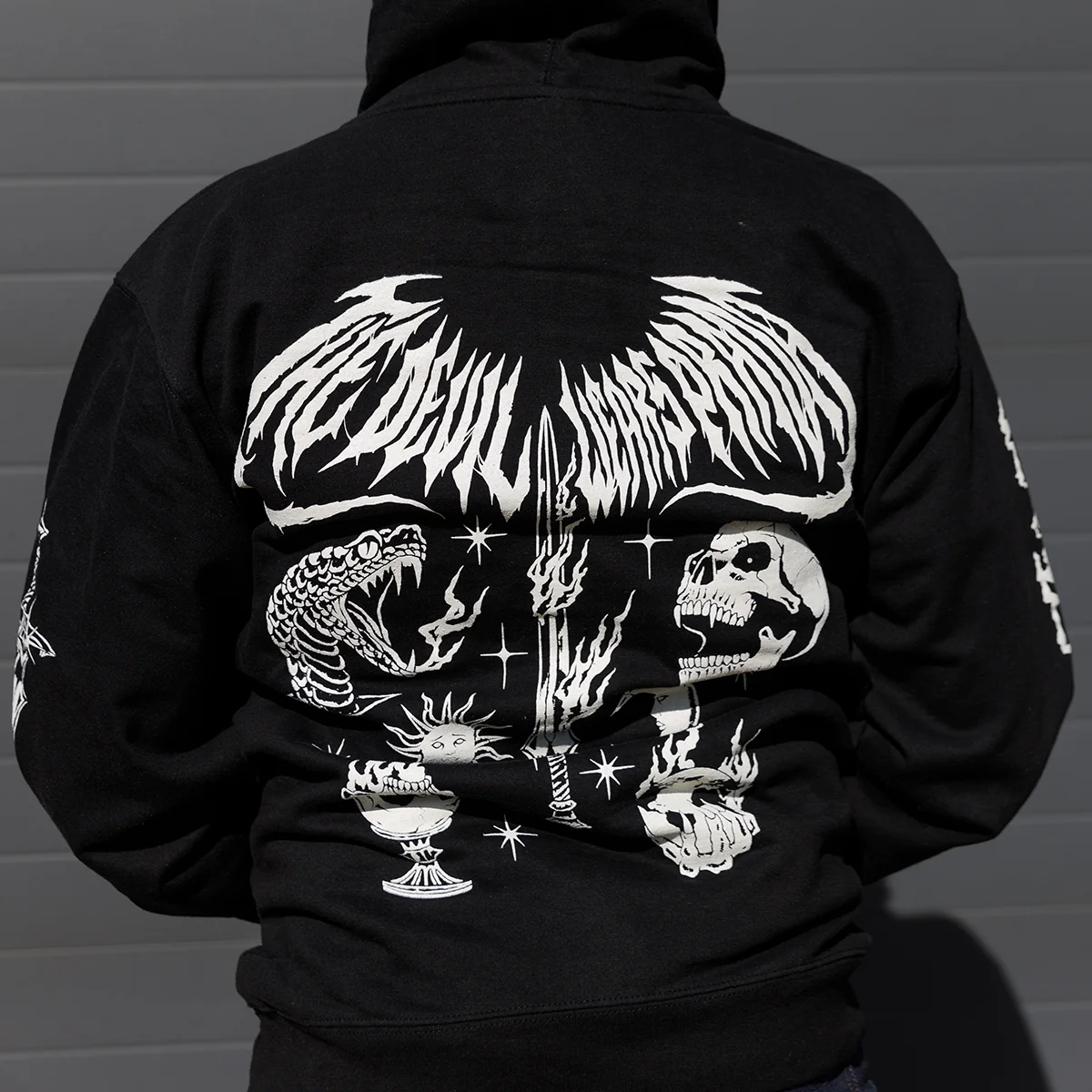 Metal Flash Black Hoodie - Image 3