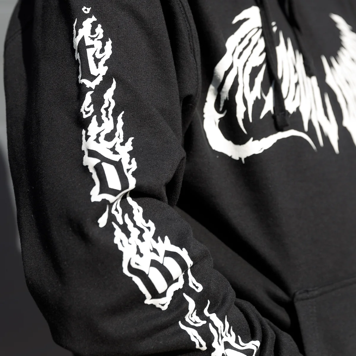 Metal Flash Black Hoodie - Image 4